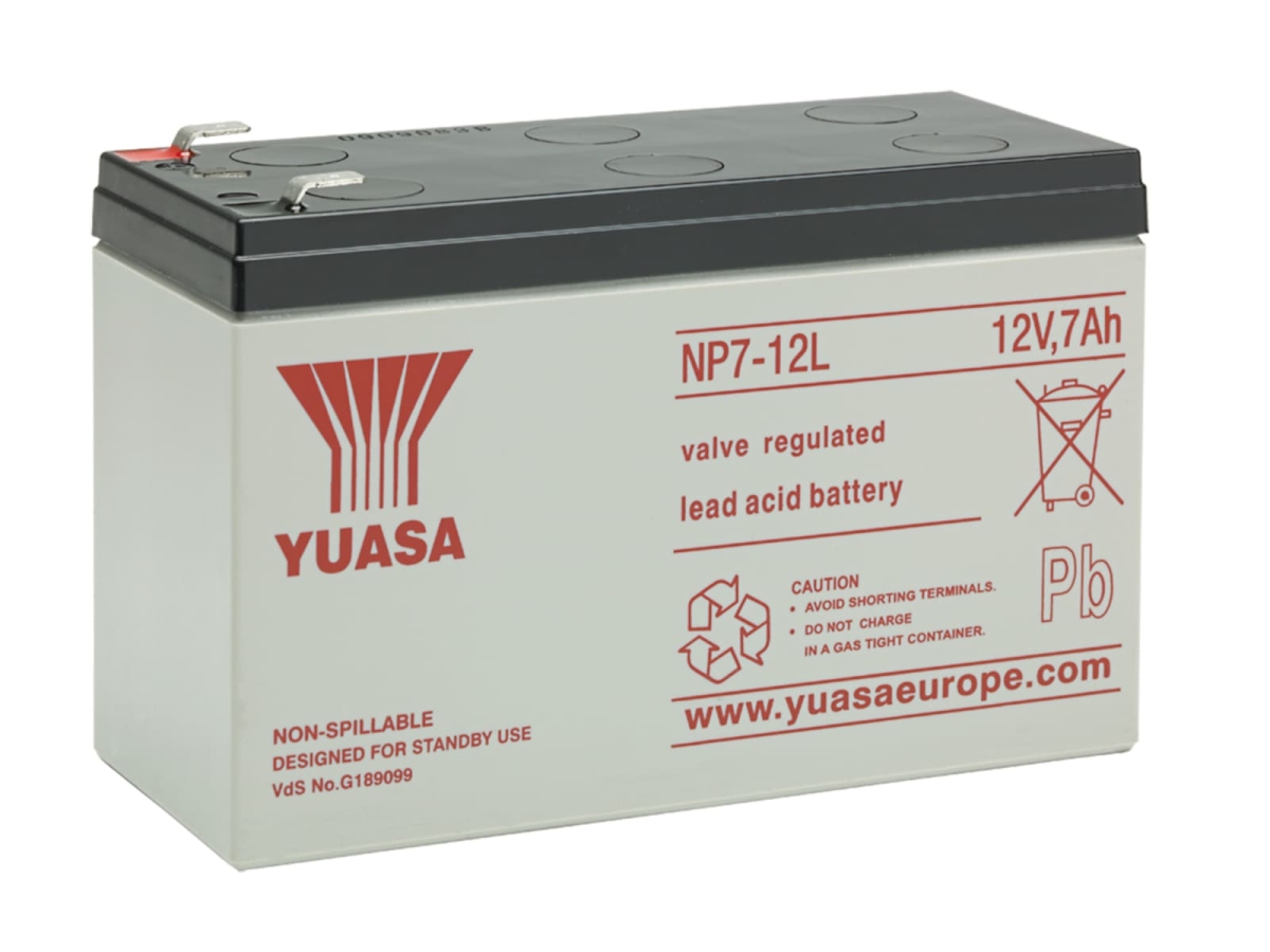 Bleiakku Batterie Yuasa NP7-12L 12V 7,2Ah AGM Blei Accu VDS Battery USV UPS